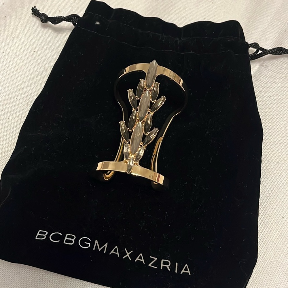 BCBGMaxazria gold plated cuff bracelet